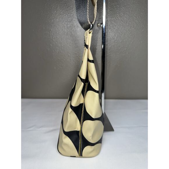 Orla Kiely Rare Cream Black Gold Solid Stem Midi Sling Crossbody Bag - Picture 4 of 16